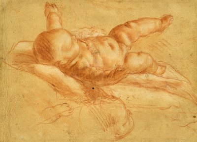 Estudio de un infante desnudo de Pier Francesco Mola